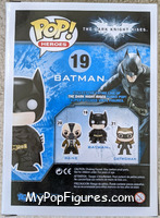 Batman (Patina) from Batman - Dark Knight Rises Pop! manufactured by Funko [Back]