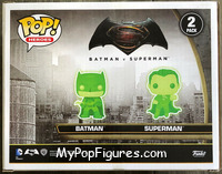 Batman vs Superman (Glows in the Dark) from Batman - Batman v Superman Pop! manufactured by Funko [Back]