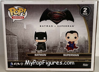 Batman vs Superman (Metallic) from Batman - Batman v Superman Pop! manufactured by Funko [Back]