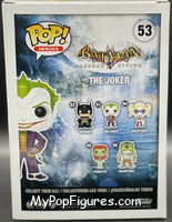 Joker (Black Chrome) from Batman - Batman Arkham Asylum Pop! manufactured by Funko [Back]