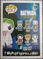 Joker from Batman - Dark Knight Rises Pop! manufactured by Funko [Back]