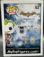 Joker (Orange Chrome) from Batman - Batman Arkham Asylum Pop! manufactured by Funko [Back]