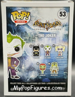 Joker (Silver Chrome) from Batman - Batman Arkham Asylum Pop! manufactured by Funko [Back]