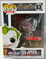 Joker (Silver Chrome) from Batman - Batman Arkham Asylum Pop! manufactured by Funko [Front]