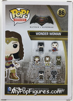 Wonder Woman (Sepia) from Batman - Batman v Superman Pop! manufactured by Funko [Back]