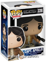 Captain Apollo (Brown Jacket) from Battlestar Galactica - Pop! Vinyl Figures manufactured by Funko [Front]