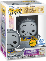 Cogsworth (Cobbler Pan) (Black & White) (Chase) from Beauty and the Beast - Pop! Vinyl Figures manufactured by Funko [Front]