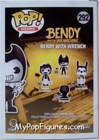 Bendy with Wrench from Bendy and the Ink Machine - Pop! Vinyl Figures manufactured by Funko [Back]