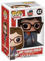 Amy Farrah Fowler (Blue Shirt / Green Shoes) from Big Bang Theory - Pop! Vinyl Figures manufactured by Funko [Front]