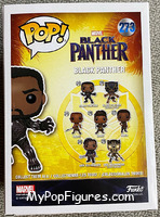 Black Panther (Unmasked) from Black Panther - Pop! Vinyl Figures manufactured by Funko [Back]