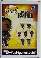 Erik Killmonger (Unmasked) from Black Panther - Pop! Vinyl Figures manufactured by Funko [Back]