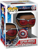 Captain America (Sam Wilson) from Captain America - Brave New World - Pop! Vinyl Figures manufactured by Funko [Front]