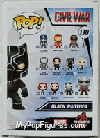 Black Panther from Captain America - Captain America Civil War Pop! manufactured by Funko [Back]