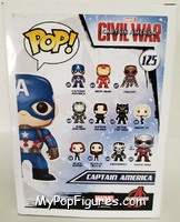 Captain America from Captain America - Captain America Civil War Pop! manufactured by Funko [Back]