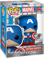 Captain America (25th Anniversary Tin) from Captain America - Pop! Vinyl Figures manufactured by Funko [Front]