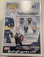 Captain America (Black / White) from Captain America - Captain America Winter Soldier Pop! manufactured by Funko [Back]