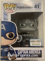 Captain America (Black / White) from Captain America - Captain America Winter Soldier Pop! manufactured by Funko [Front]