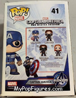 Captain America (Glows in the Dark) from Captain America - Captain America Winter Soldier Pop! manufactured by Funko [Back]