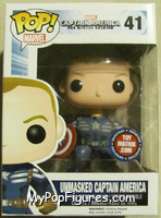 Captain America (Unmasked) from Captain America - Captain America Winter Soldier Pop! manufactured by Funko [Front]