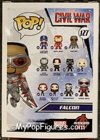 Falcon from Captain America - Captain America Civil War Pop! manufactured by Funko [Back]