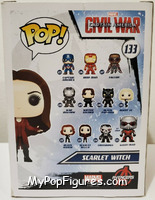 Scarlet Witch from Captain America - Captain America Civil War Pop! manufactured by Funko [Back]