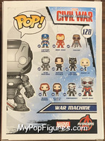 War Machine from Captain America - Captain America Civil War Pop! manufactured by Funko [Back]