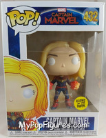 Captain Marvel (Glows in the Dark) from Captain Marvel - Pop! Vinyl Figures manufactured by Funko [Front]