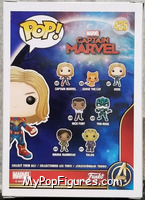 Captain Marvel (No Helmet) from Captain Marvel - Pop! Vinyl Figures manufactured by Funko [Back]