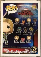 Captain Marvel from Captain Marvel - Pop! Vinyl Figures manufactured by Funko [Back]