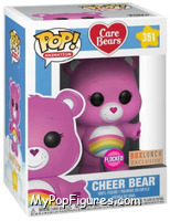 Cheer Bear (Flocked) from Care Bears - Pop! Vinyl Figures manufactured by Funko [Front]