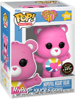 Hopeful Heart Bear (Glow in the Dark) (Chase) from Care Bears - 40th Pop! manufactured by Funko [Front]