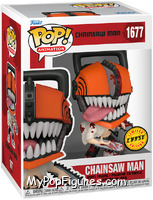 Chainsaw Man (Bloody) (Chase) from Chainsaw Man - Pop! Vinyl Figures manufactured by Funko [Front]