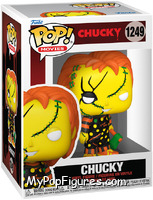 Chucky (Axe) (Blacklight) from Child's Play - Pop! Vinyl Figures manufactured by Funko [Front]