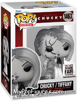 Chucky / Tiffany (Black & White) from Child's Play - Bride of Chucky Pop! manufactured by Funko [Front]