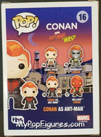 Conan as Ant-Man from Conan O'Brien - Pop! Vinyl Figures manufactured by Funko [Back]