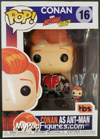 Conan as Ant-Man from Conan O'Brien - Pop! Vinyl Figures manufactured by Funko [Front]