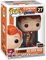 Conan as Iron Man from Conan O'Brien - Pop! Vinyl Figures manufactured by Funko [Front]