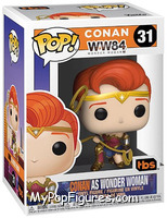 Conan as Wonder Woman from Conan O'Brien - Pop! Vinyl Figures manufactured by Funko [Front]