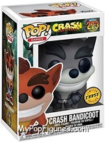 Crash Bandicoot (Black & White) (Chase) from Crash Bandicoot - Pop! Vinyl Figures manufactured by Funko [Front]