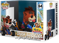 Crash Bandicoot (CTR) from Crash Bandicoot - Pop! Rides manufactured by Funko [Front]