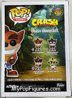 Crash Bandicoot (Flocked) from Crash Bandicoot - Pop! Vinyl Figures manufactured by Funko [Back]