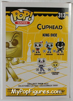 King Dice (Gold) from Cuphead - Pop! Vinyl Figures manufactured by Funko [Back]