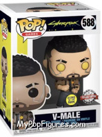 V-Male (Glows In The Dark) from Cyberpunk 2077 - Pop! Vinyl Figures manufactured by Funko [Front]