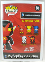 52 Reverse-Flash from DC Super Heroes - Pop! Vinyl Figures manufactured by Funko [Back]