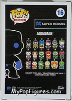 Aquaman (Black) (Glows in the Dark) from DC Super Heroes - Pop! Vinyl Figures manufactured by Funko [Back]