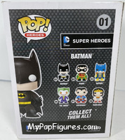 Batman (Black) from DC Super Heroes - Pop! Vinyl Figures manufactured by Funko [Back]