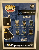 Batman (Black Chrome) from DC Super Heroes - Pop! Vinyl Figures manufactured by Funko [Back]