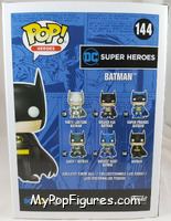 Batman (Orange Chrome) from DC Super Heroes - Pop! Vinyl Figures manufactured by Funko [Back]