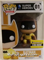 Batman (Yellow) from DC Super Heroes - Pop! Vinyl Figures manufactured by Funko [Front]