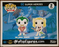 Joker (Beach) / Harley Quinn from DC Super Heroes - Pop! Vinyl Figures manufactured by Funko [Back]